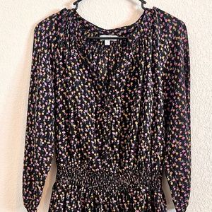 Long-sleeve mini dress